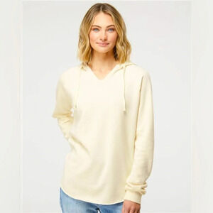 NWOT Independent Trading Co California Wave Wash Hooded Sweatshirt, Size XS Bone